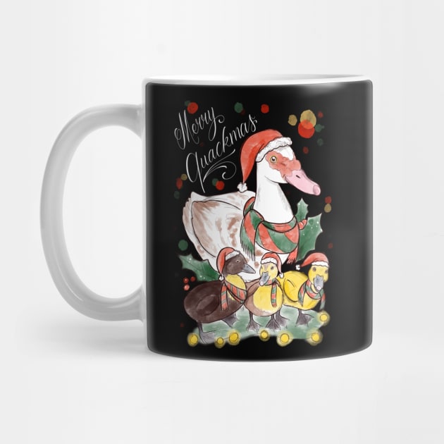 Merry quackmas dark by Jurassic Ink